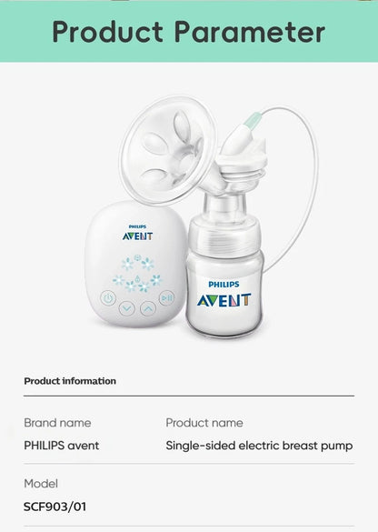 PHILIPS AVENT Portable Single Electric Breast Pump with Smart Massage & Petal Stimulation – Mimics Baby’s Natural Sucking