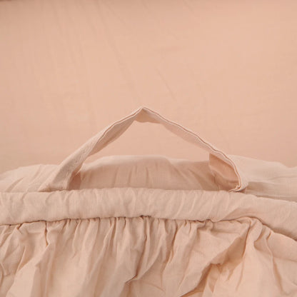 Baby Nest Ruffle Baby Bassinet For Newborns Travel Bed Stars Design Portable Lounger Cotton Toddler Crib Breathable Sleep Nest