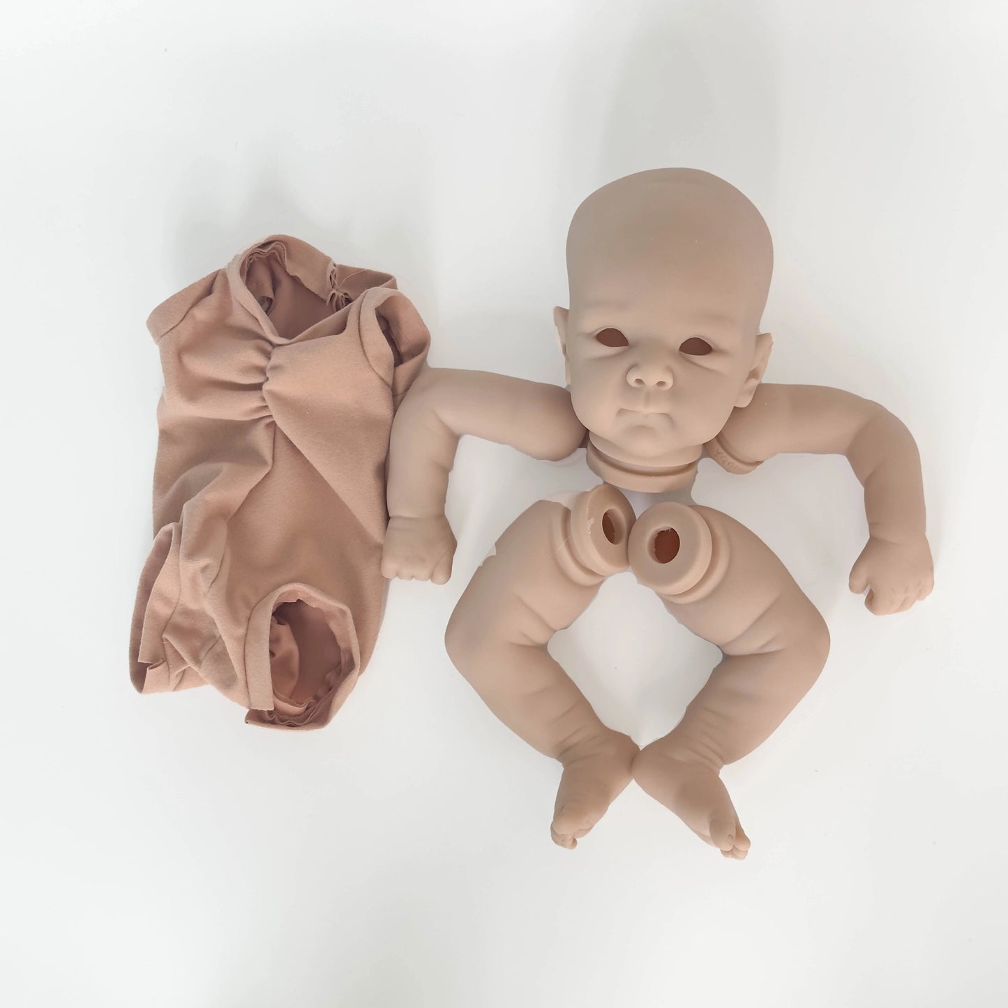 NPK Clearance Sales 18inch Reborn Doll Kit Bettie Unfinished Unpainted Fresh Color Blank Doll Kit with cloth Body