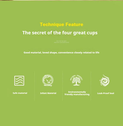 480ML Baby Feeding Cup Leakproof Water Bottle