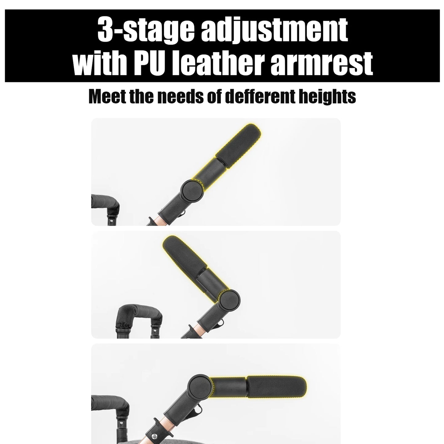 3 in 1 Baby Stroller Prams Lightweight Stroller Compact Foldable Stroller Newborn Stroller Travel System Pushchair Baby Buggy