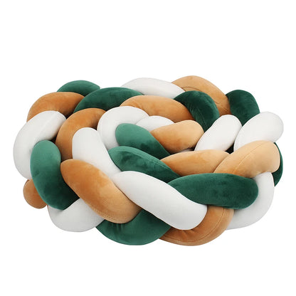 1-4 M Baby Bed Protector Infant Cradle Pillow Cushion Braid Knot Bumper Crib Bumper Room Decor Tresse Tour De Lit Bebe