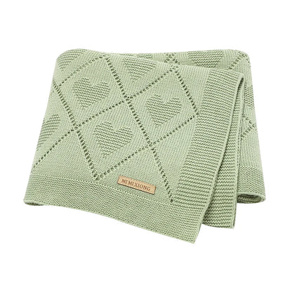 Baby Blankets Knitted Breathable Newborn Boy Girl Cotton Stroller Bedding Sleeping Covers 90*70cm Toddler Throw Receiving Quilts