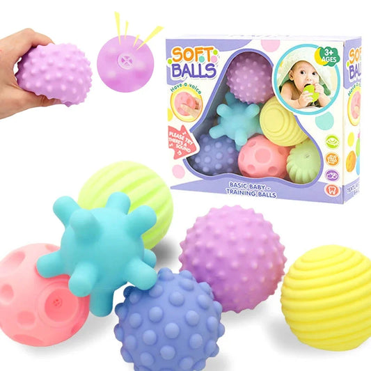 Baby Toys Hands Touch Ball Sensory Toy Infant rattle Massage Kawaii Soft Ball Tactile Developing For Babies игрушки для детей