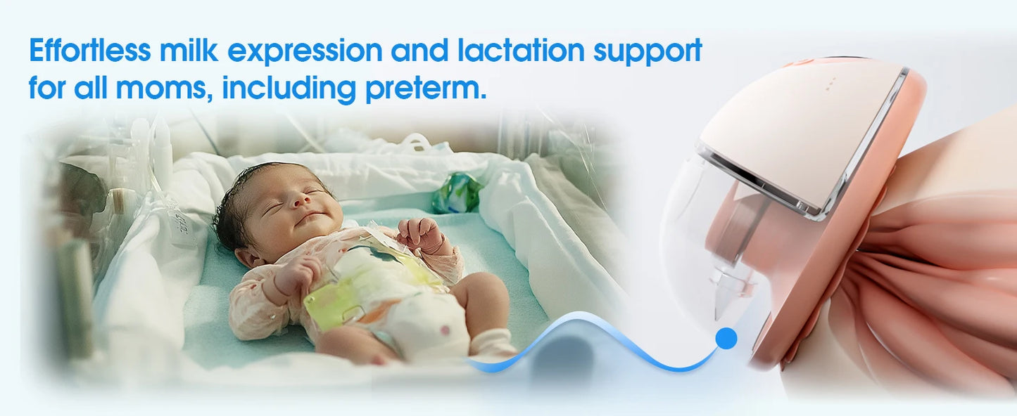 Breast Pump Electric Handsfree BPA Free With Heating & UV Sterilize Lid Optional Wireless Upgrade Wearable Breastfeeding Pump