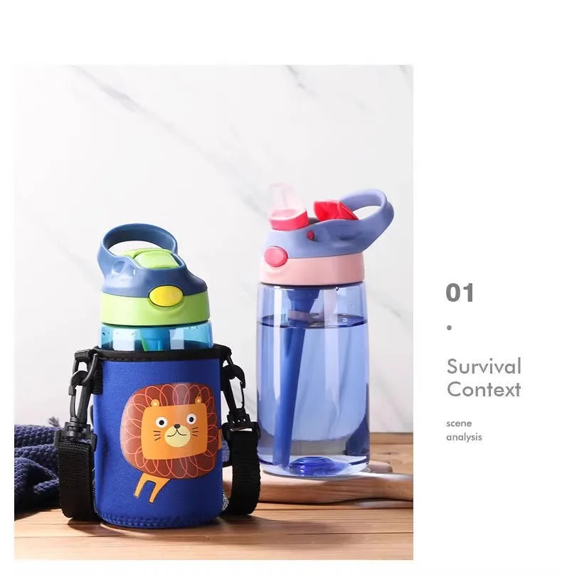 480ML Baby Feeding Cup Leakproof Water Bottle