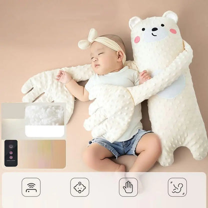 Remote Control Electric Baby Sleep Toy Cartoon Bear Shaped Plush Soothing Dolls Cartoon Baby Sleep Aid Comfort Soother Pillow
