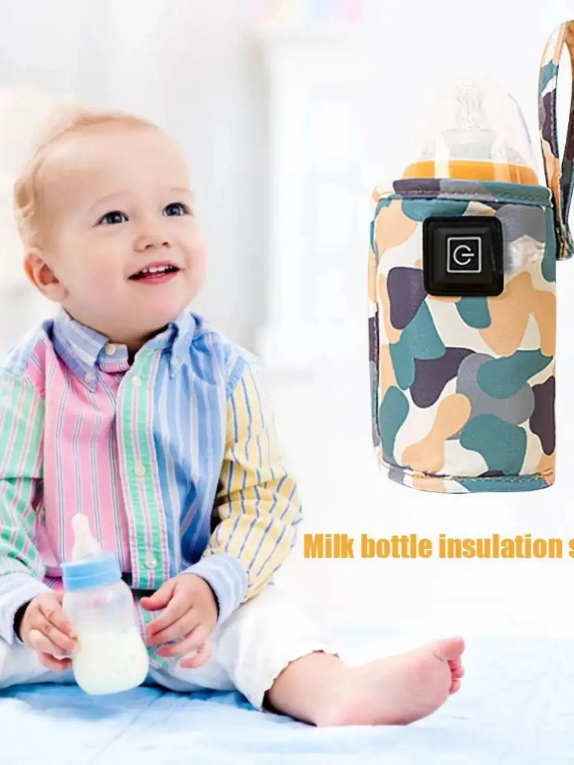 USB Milk Water Warmer Travel Stroller Insulated Bag Baby Nursing Bottle Heater Safe Kids Supplies for Outdoor Winter