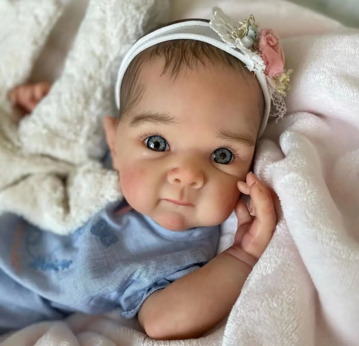 NPK Clearance Sales 18inch Reborn Doll Kit Bettie Unfinished Unpainted Fresh Color Blank Doll Kit with cloth Body