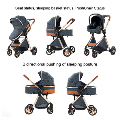 3 in 1 Baby Stroller Multifunction with Car Seat