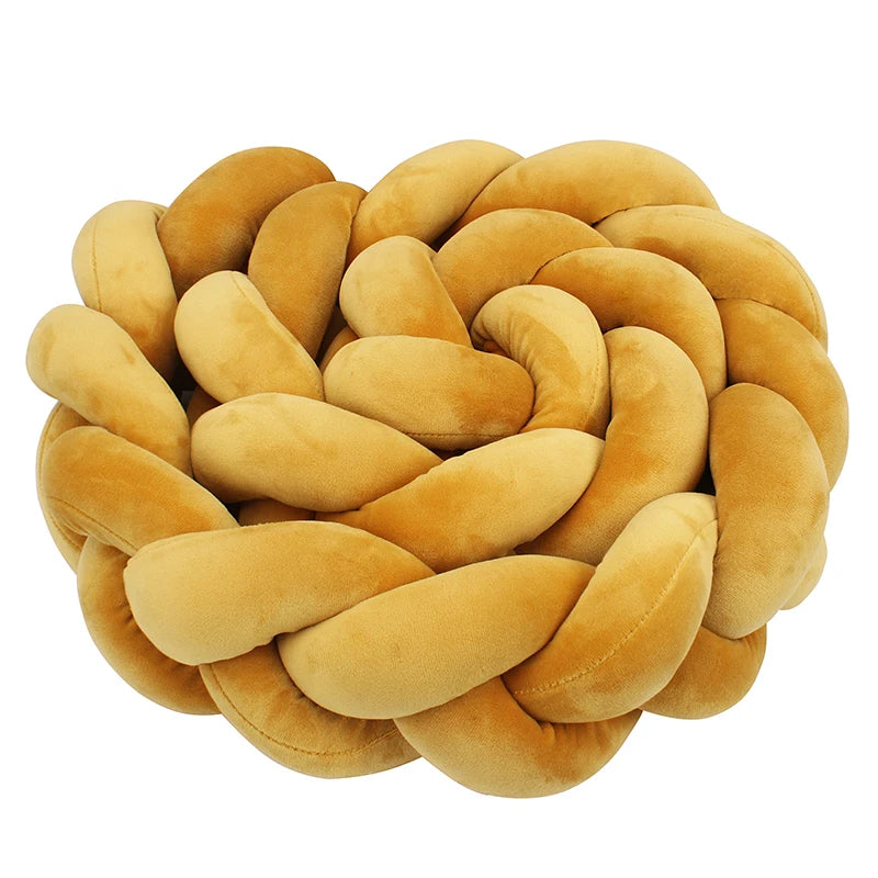 1-4 M Baby Bed Protector Infant Cradle Pillow Cushion Braid Knot Bumper Crib Bumper Room Decor Tresse Tour De Lit Bebe