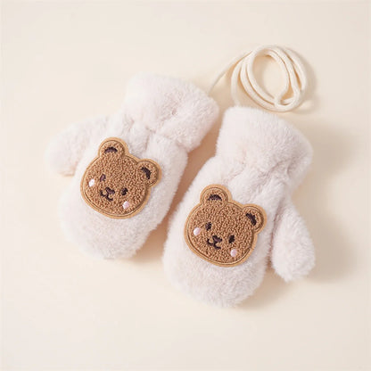 Winter Thicken Warm Baby Gloves