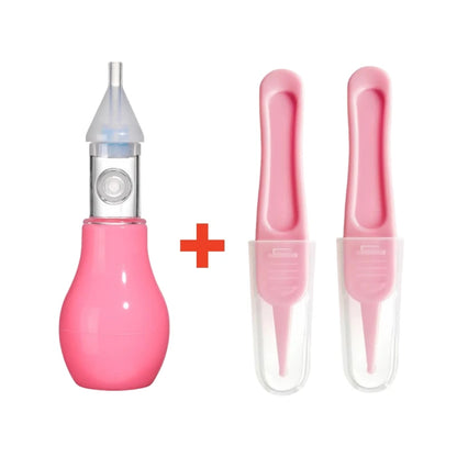 Silicone Nasal Aspirator for Baby Suction Pump Nose Cleaner Children Kids Soothing Nose Cleaning Device Nasal Cleaning Tools