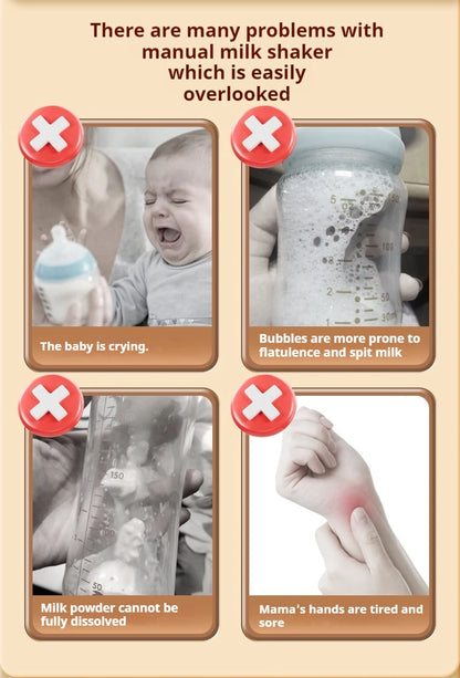Electric Milk Bottle Shaker, USB Smart Intelligent Milk Powder Mixer, Lithium battery, Baby Formula Maker, Divine Device