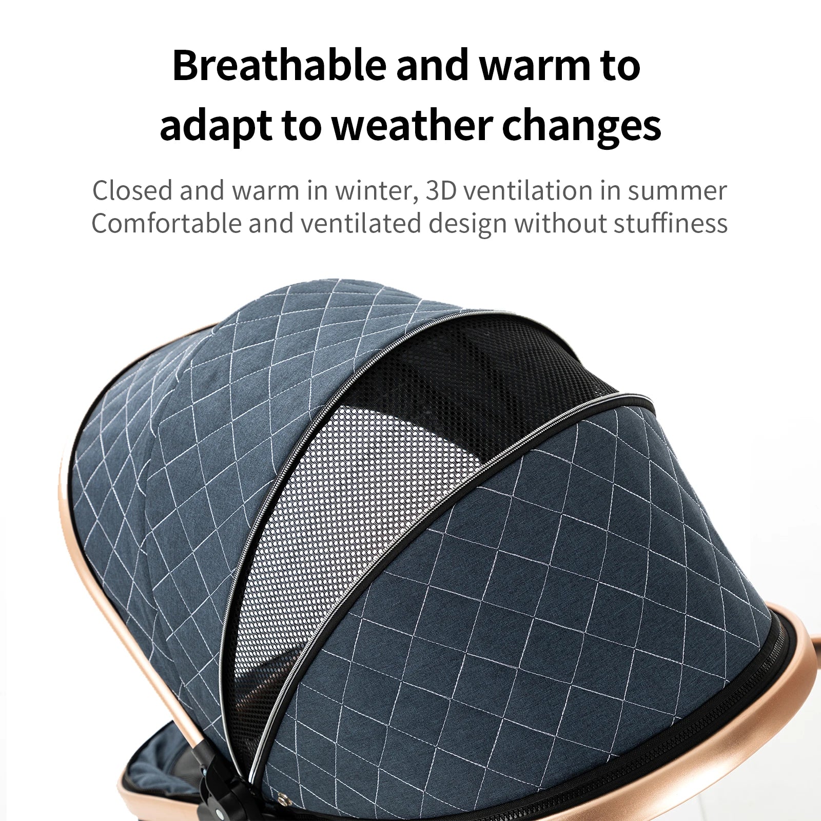Your All-in-One Travel Solution: 3-in-1 Lightweight Stroller & Pram for All Terrains, Suitable from Birth with Easy Compact Fold by Baby Paradise