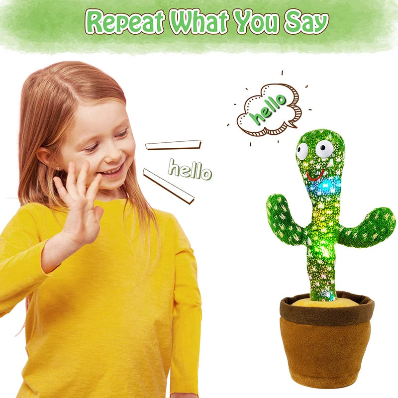 Dancing Cactus Song Speaker Talking Usb Battery Voice Repeat by Baby Paradise