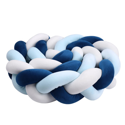 1-4 M Baby Bed Protector Infant Cradle Pillow Cushion Braid Knot Bumper Crib Bumper Room Decor Tresse Tour De Lit Bebe