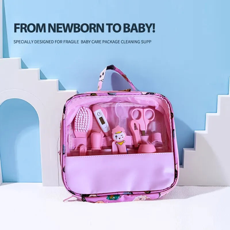 12 PCs Baby Care Kit Kids Hair Nail Healthcare Thermometer