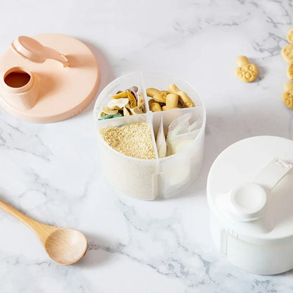 4 Grid Portable Baby Food Storage Box Essential Cereal Infant