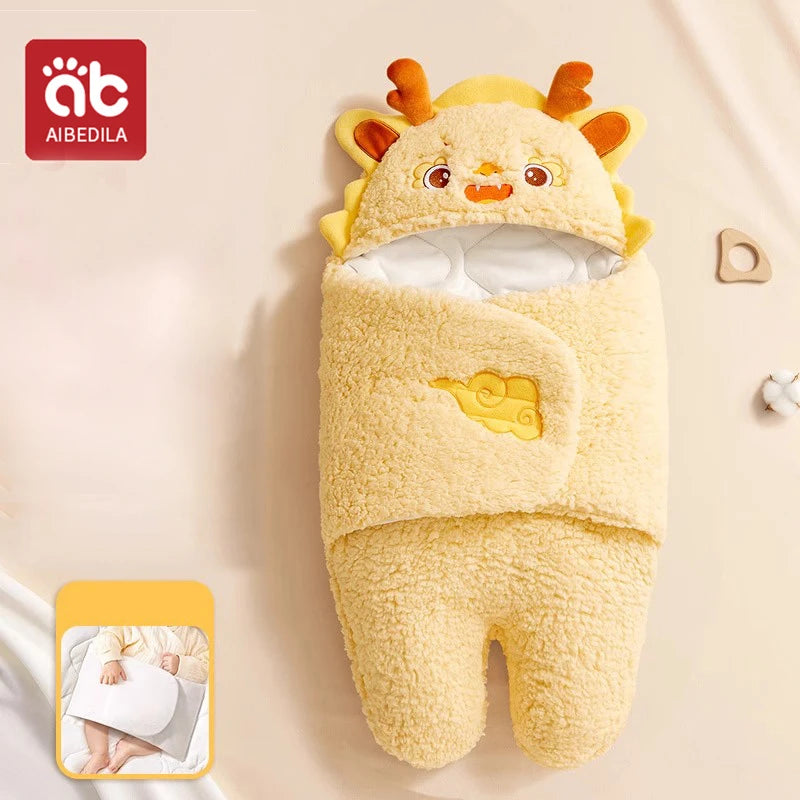 AIBEDILA Autumn Winter Infant Toddler Thicken Cashmere Receiving Blankets 0-6M Newborn Baby blanket Swaddling Kids Accessories