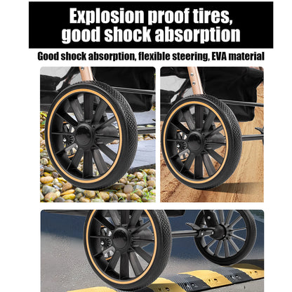 3 in 1 Baby Stroller Prams Lightweight Stroller Compact Foldable Stroller Newborn Stroller Travel System Pushchair Baby Buggy