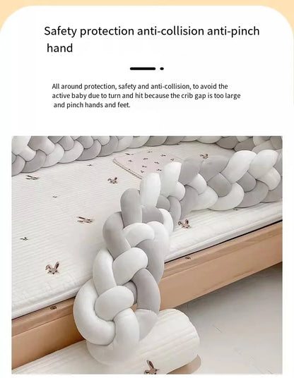 2M 3M Baby Bumper Crib Protector Mobile Baby Bed Cushion Set Bule Colour for Infant Room Decor 2023 Free Shiping Baby Cot Bumper