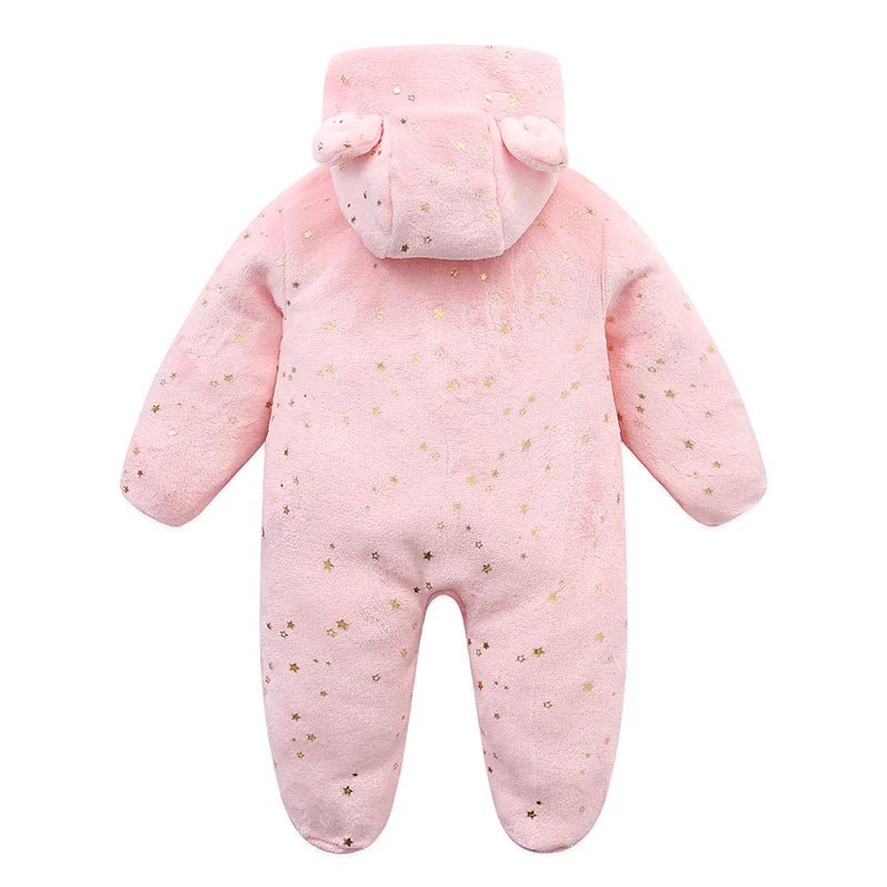 Soft Newborn Baby Clothes Flannel Autumn Winter Baby Boys Girls Jumpsuit Cartoon Newborn Bodysuit Warm Rompers for Babies 0-12M