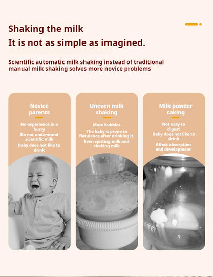 Electric Milk Bottle Shaker, USB Smart Intelligent Milk Powder Mixer, Lithium battery, Baby Formula Maker, Divine Device