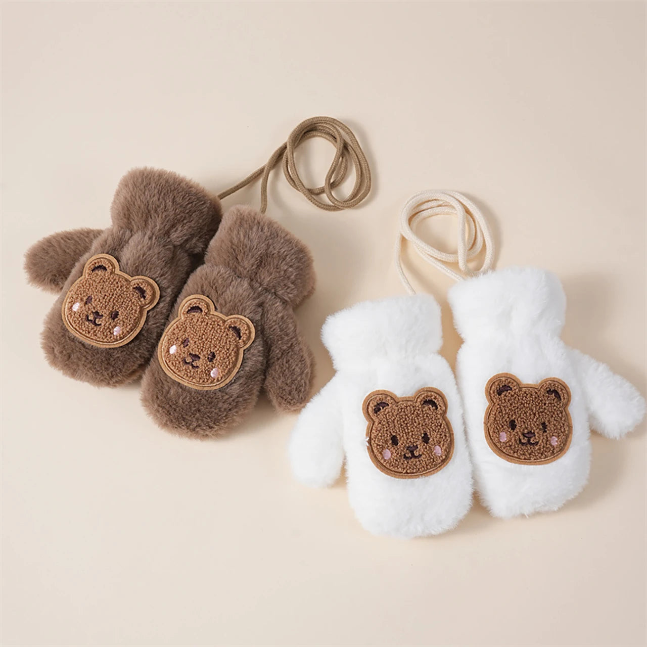 Winter Thicken Warm Baby Gloves