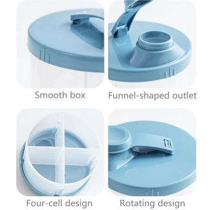 4 Grid Portable Baby Food Storage Box Essential Cereal Infant