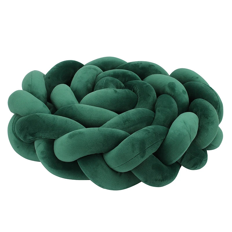 1-4 M Baby Bed Protector Infant Cradle Pillow Cushion Braid Knot Bumper Crib Bumper Room Decor Tresse Tour De Lit Bebe