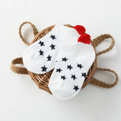5Pairslot 0-12Y Cute Lovely Short Baby Socks
