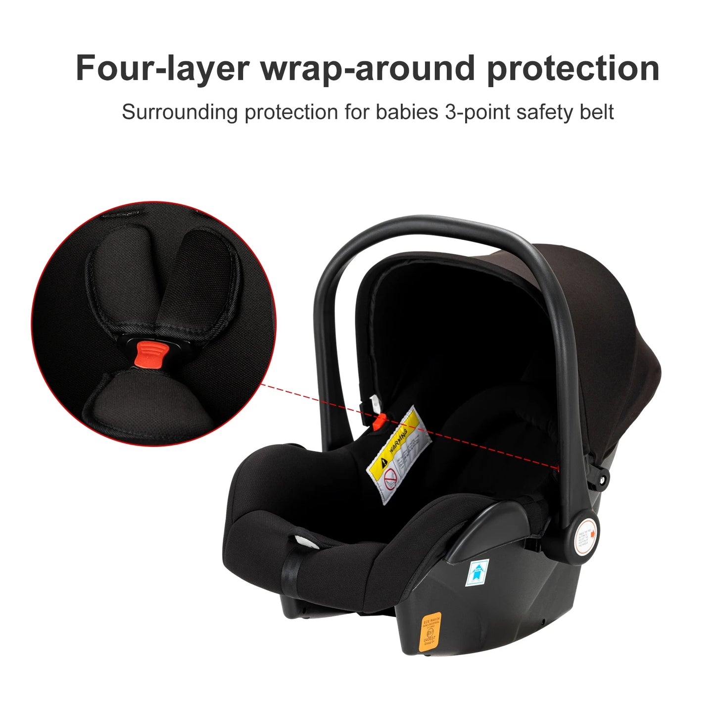 3 in 1 Baby Stroller Prams Lightweight Stroller Compact Foldable Stroller Newborn Stroller Travel System Pushchair Baby Buggy