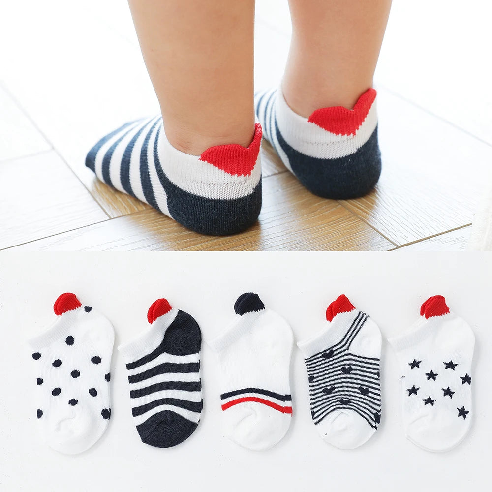5Pairslot 0-12Y Cute Lovely Short Baby Socks