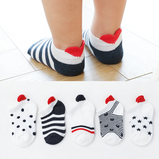 5Pairslot 0-12Y Cute Lovely Short Baby Socks
