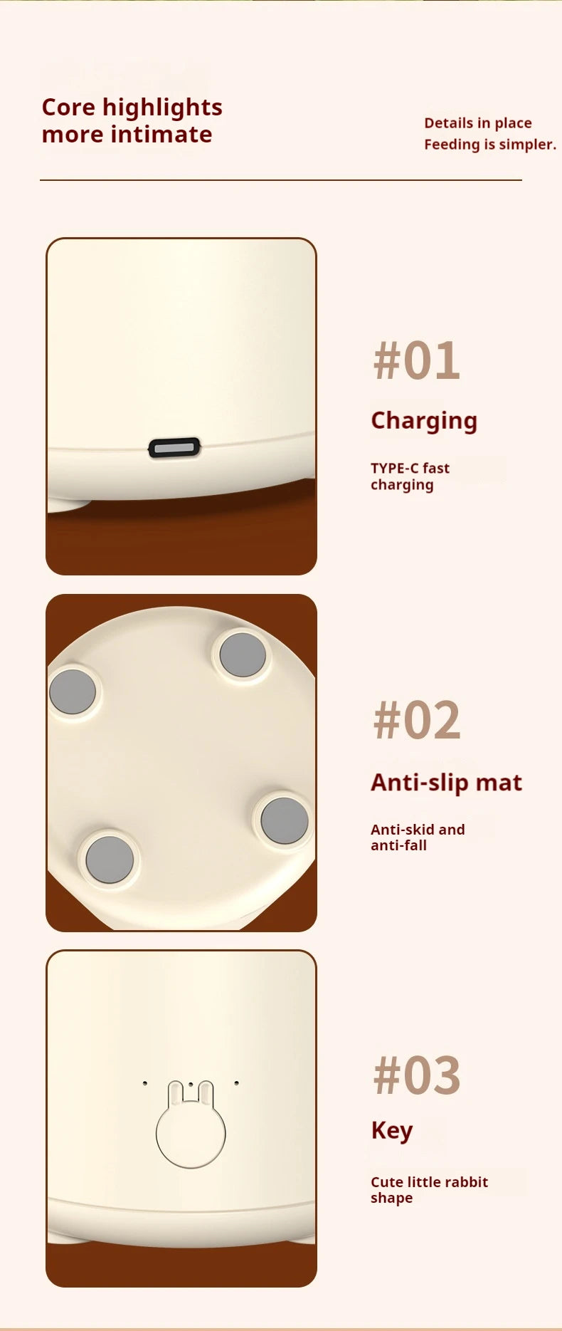 Electric Milk Bottle Shaker, USB Smart Intelligent Milk Powder Mixer, Lithium battery, Baby Formula Maker, Divine Device