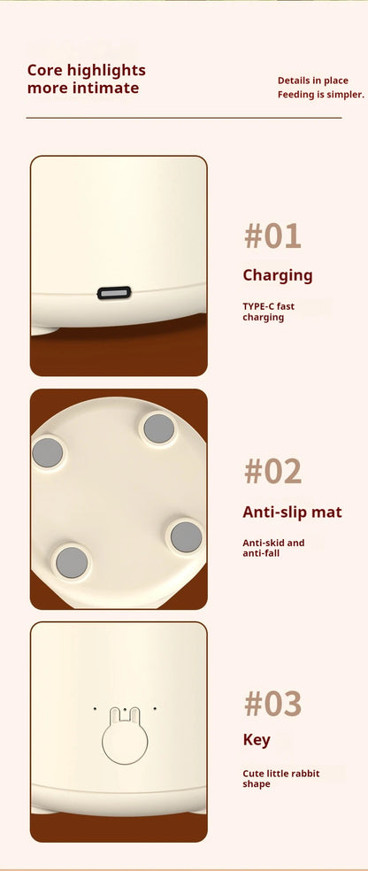 Electric Milk Bottle Shaker, USB Smart Intelligent Milk Powder Mixer, Lithium battery, Baby Formula Maker, Divine Device