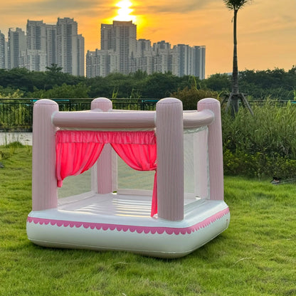 Rainbow Inflatable Castle Birthday Gift Suitable For Ages 1-6  Indoor/Outdoor Use European Stock, Ships 5-7 Days Christmas Gift