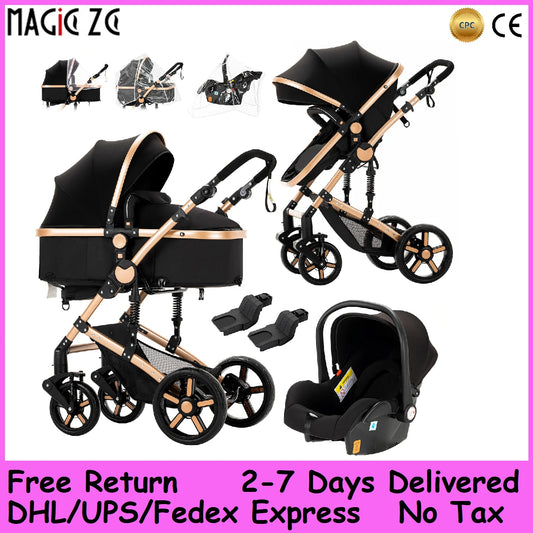 3 in 1 Baby Stroller Multifunction with Car Seat