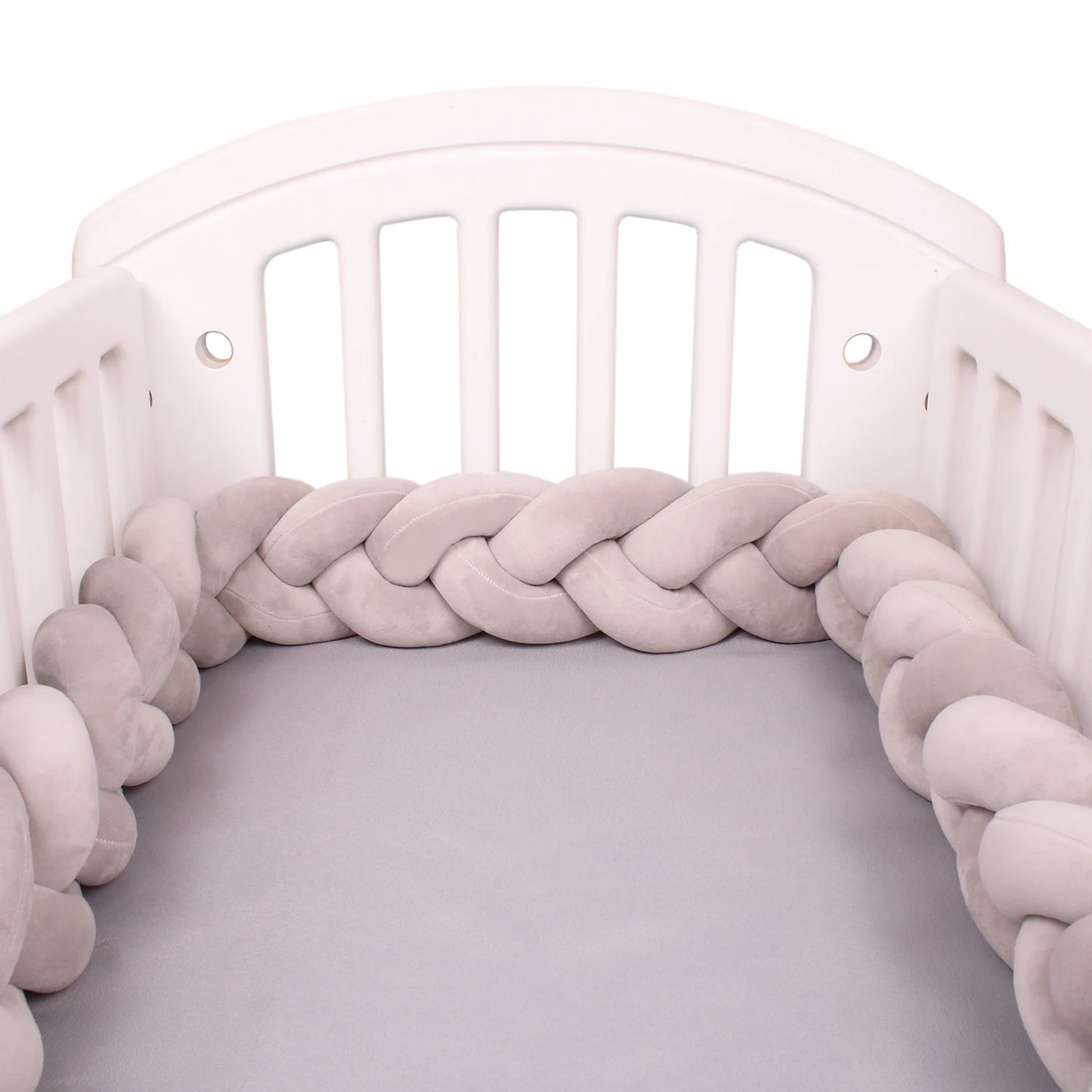 1-4 M Baby Bed Protector Infant Cradle Pillow Cushion Braid Knot Bumper Crib Bumper Room Decor Tresse Tour De Lit Bebe