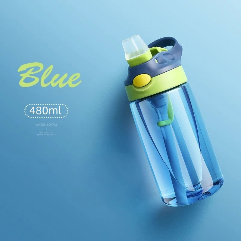 480ML Baby Feeding Cup Leakproof Water Bottle with Straw