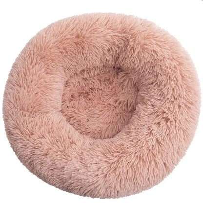 40-90cm 6 Sizes Round Pet Bed for Large Dog Bed Super Soft Cat Bed Plush Dog House for Medium Dog House Winter Warm Sleeping
