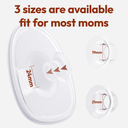 NCVI Electric Breast Pump,Wearable for Breastfeeding,Hands-Free, 4 Modes 9 Levels, 3 Flange Sizes(19/21/24mm), Smart Display