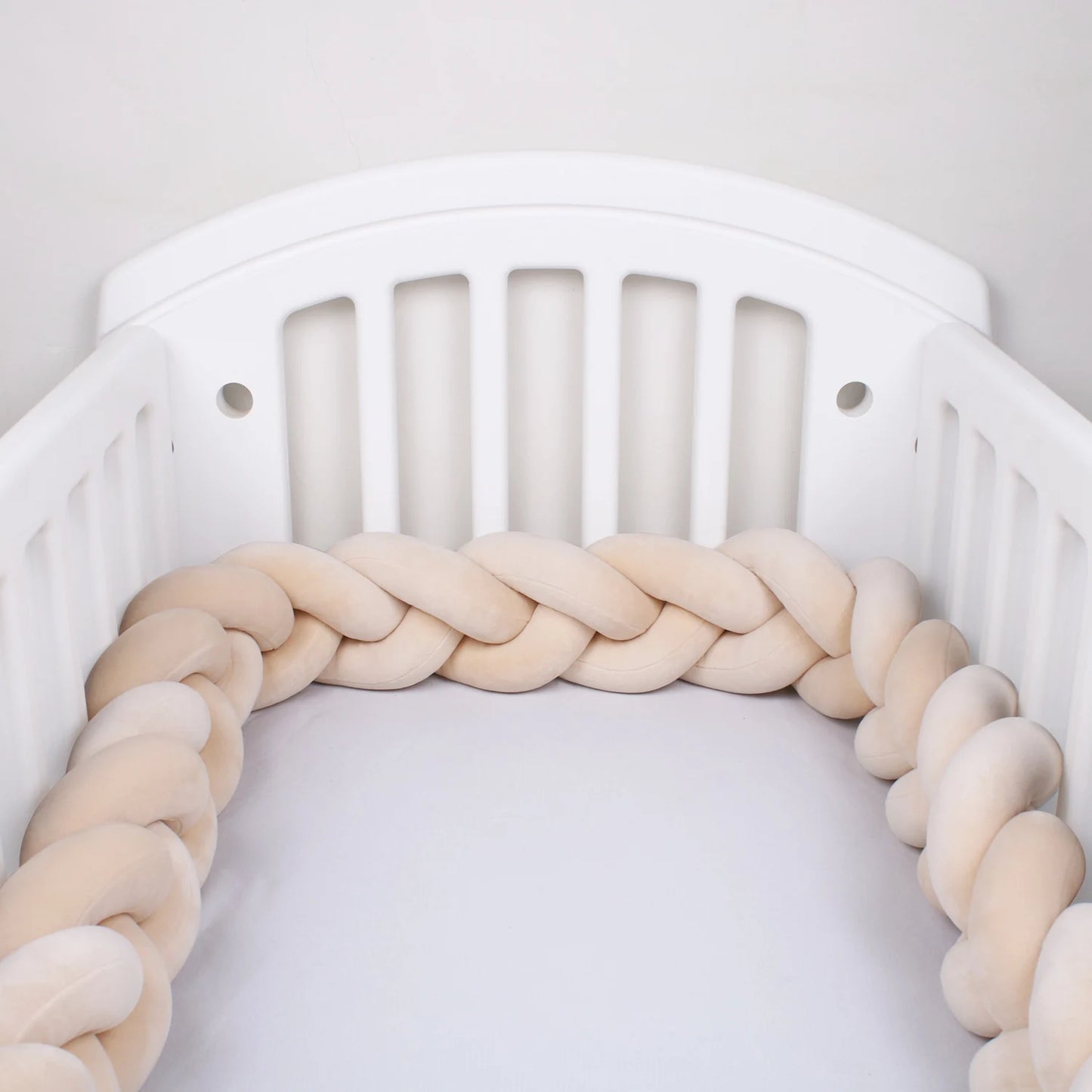 1-4 M Baby Bed Protector Infant Cradle Pillow Cushion Braid Knot Bumper Crib Bumper Room Decor Tresse Tour De Lit Bebe