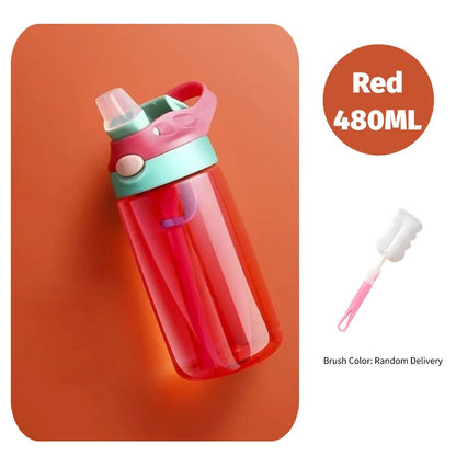 480ML Baby Feeding Cup Leakproof Water Bottle