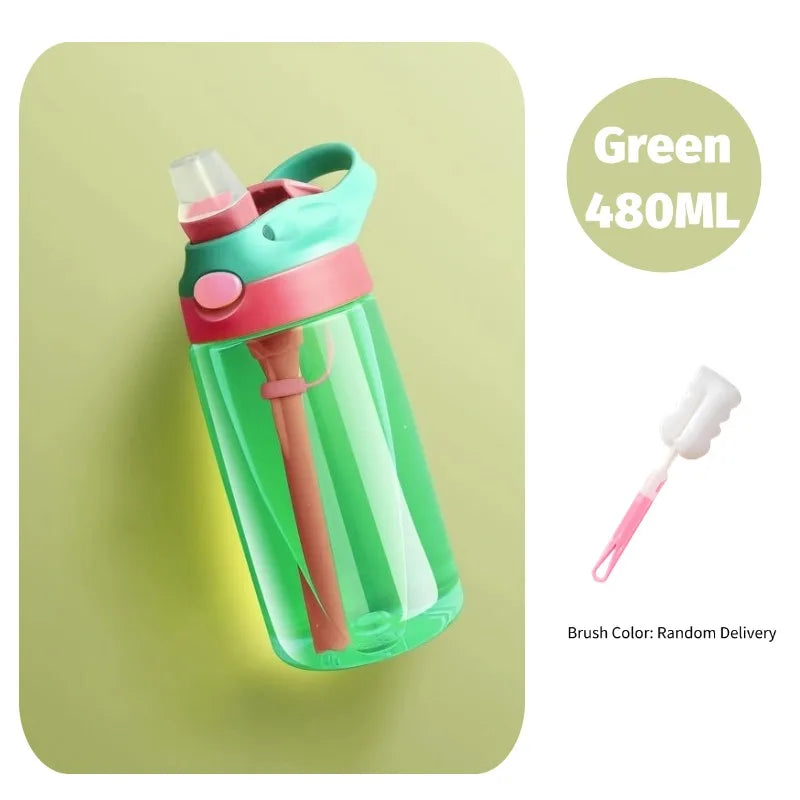 480ML Baby Feeding Cup Leakproof Water Bottle
