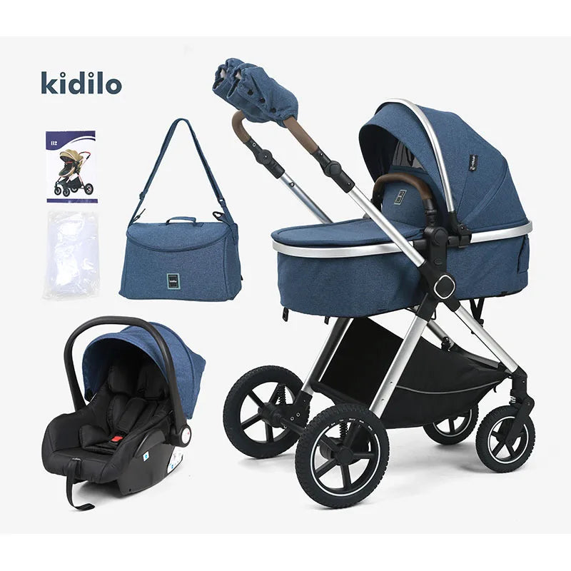 Three-in-one High-view Child Stroller with Car Seat