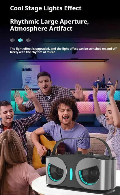Karaoke Portable Wireless Bluetooth Speaker With Microphone Machine Subwoofer Powerful Sound Box Music Caixa De Som Bocina Audio