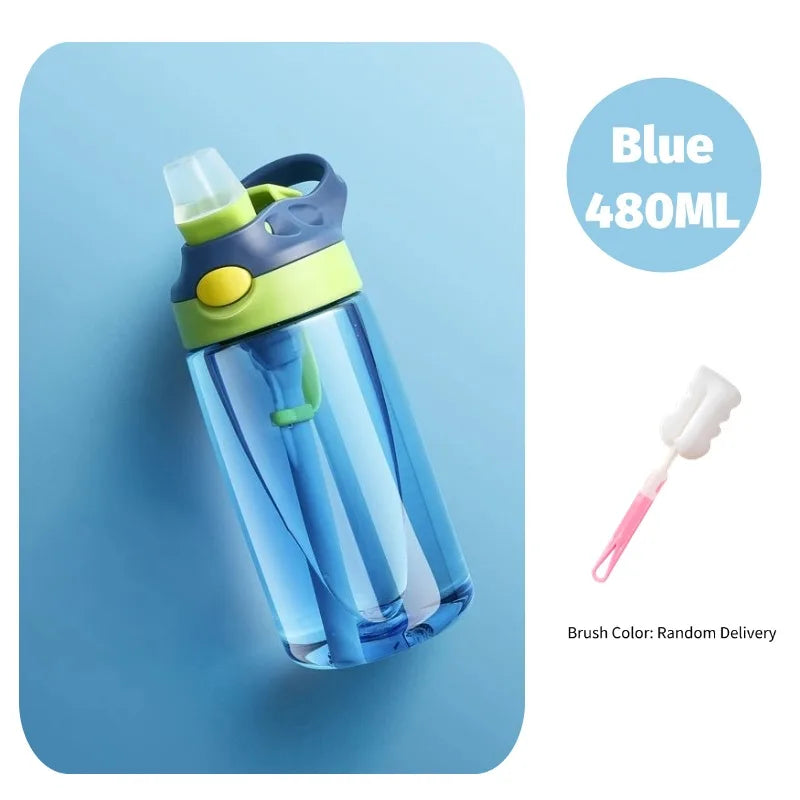 480ML Baby Feeding Cup Leakproof Water Bottle with Straw by Baby Paradise
