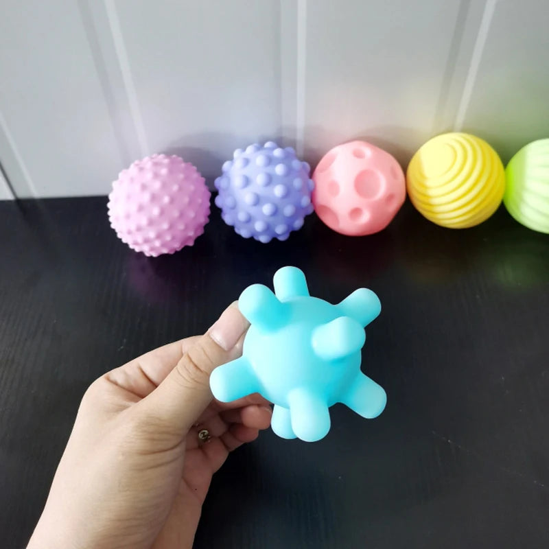 Baby Toys Hands Touch Ball Sensory Toy Infant rattle Massage Kawaii Soft Ball Tactile Developing For Babies игрушки для детей